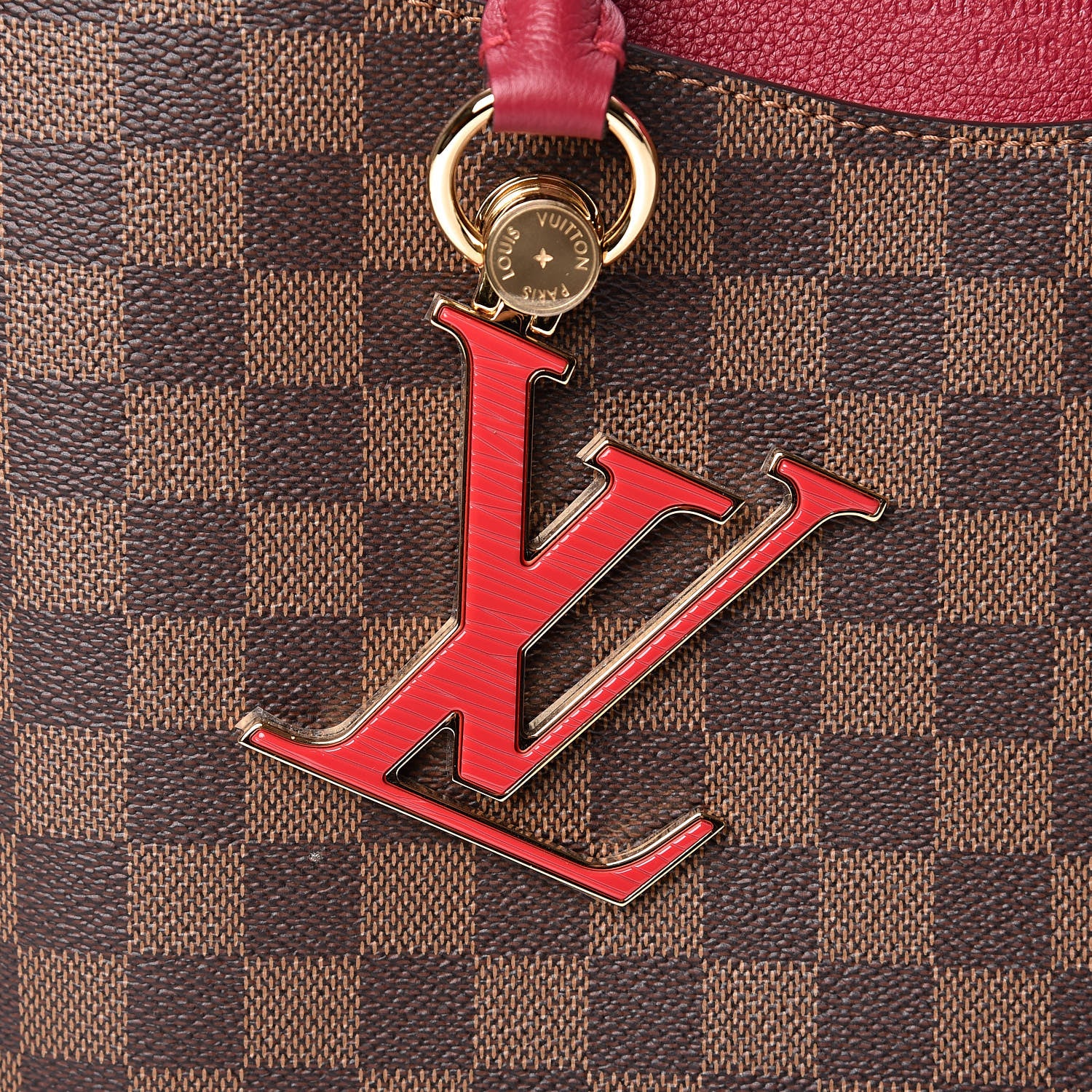Louis Vuitton Damier Ebene LV Riverside Lie De Vin 9 of 13