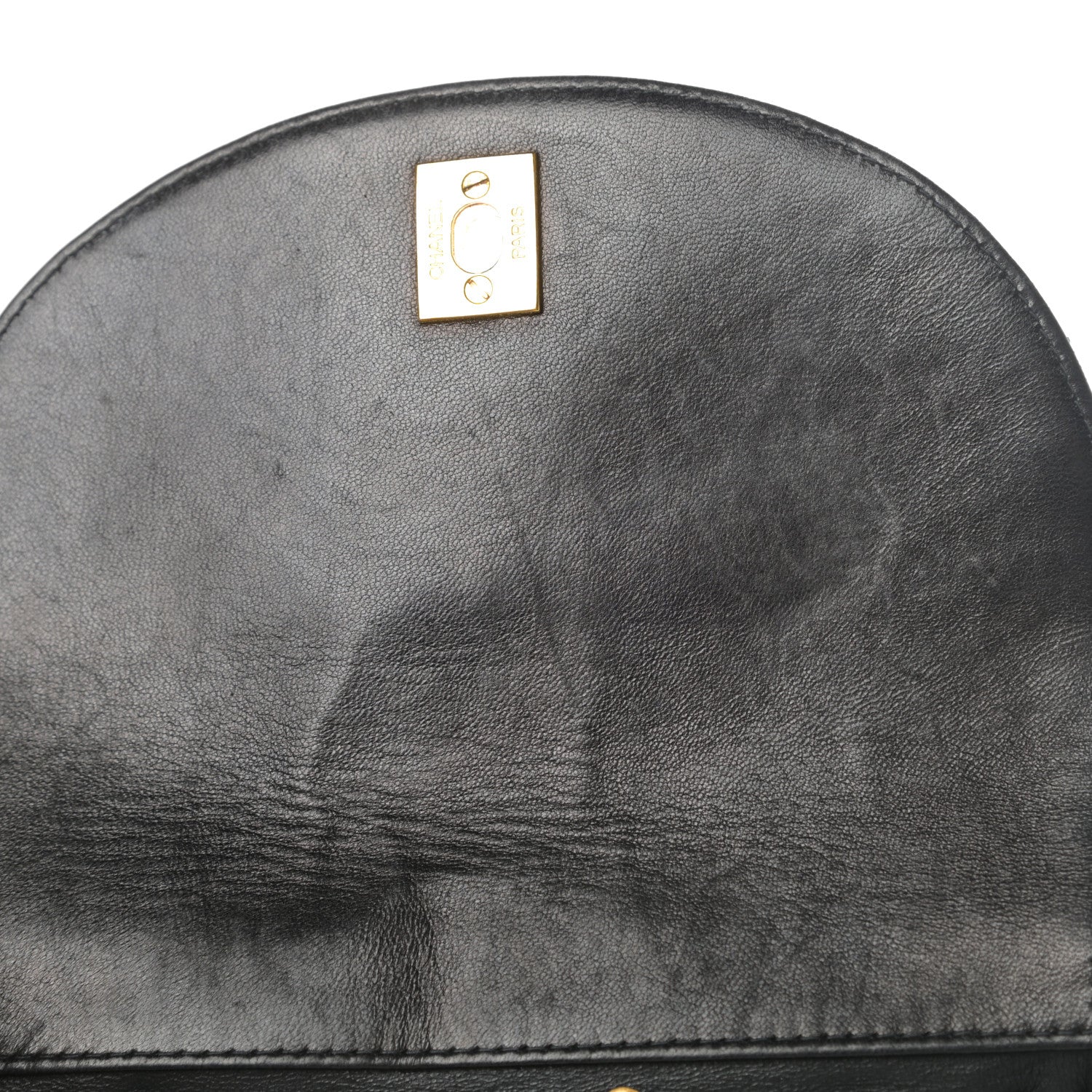 Chanel Lambskin Quilted Drawstring Backpack Black 14 of 14