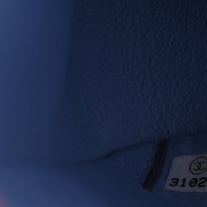 Chanel Lambskin Quilted Medium Double Flap Light Blue 7 of 10