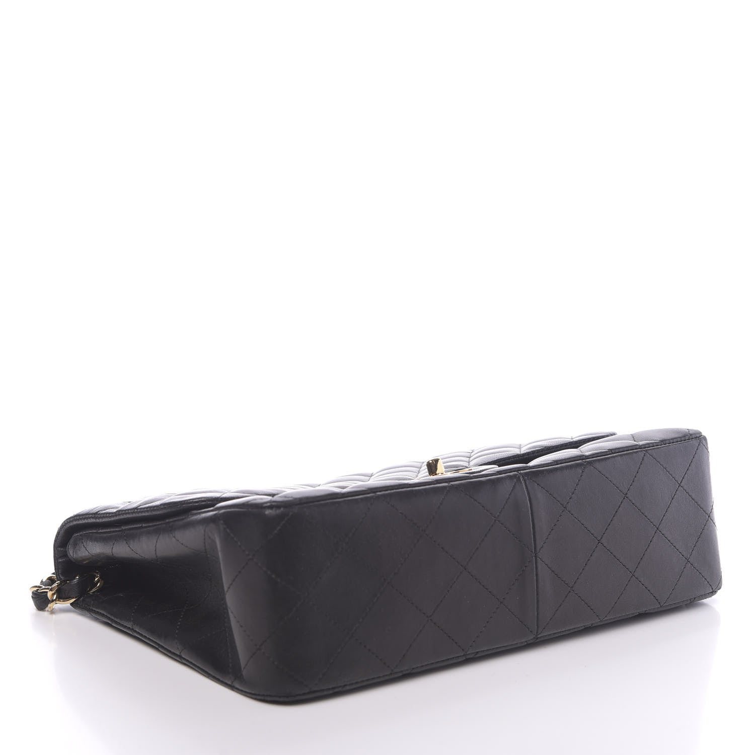Chanel Lambskin Quilted Jumbo Single Flap Black 4 of 15