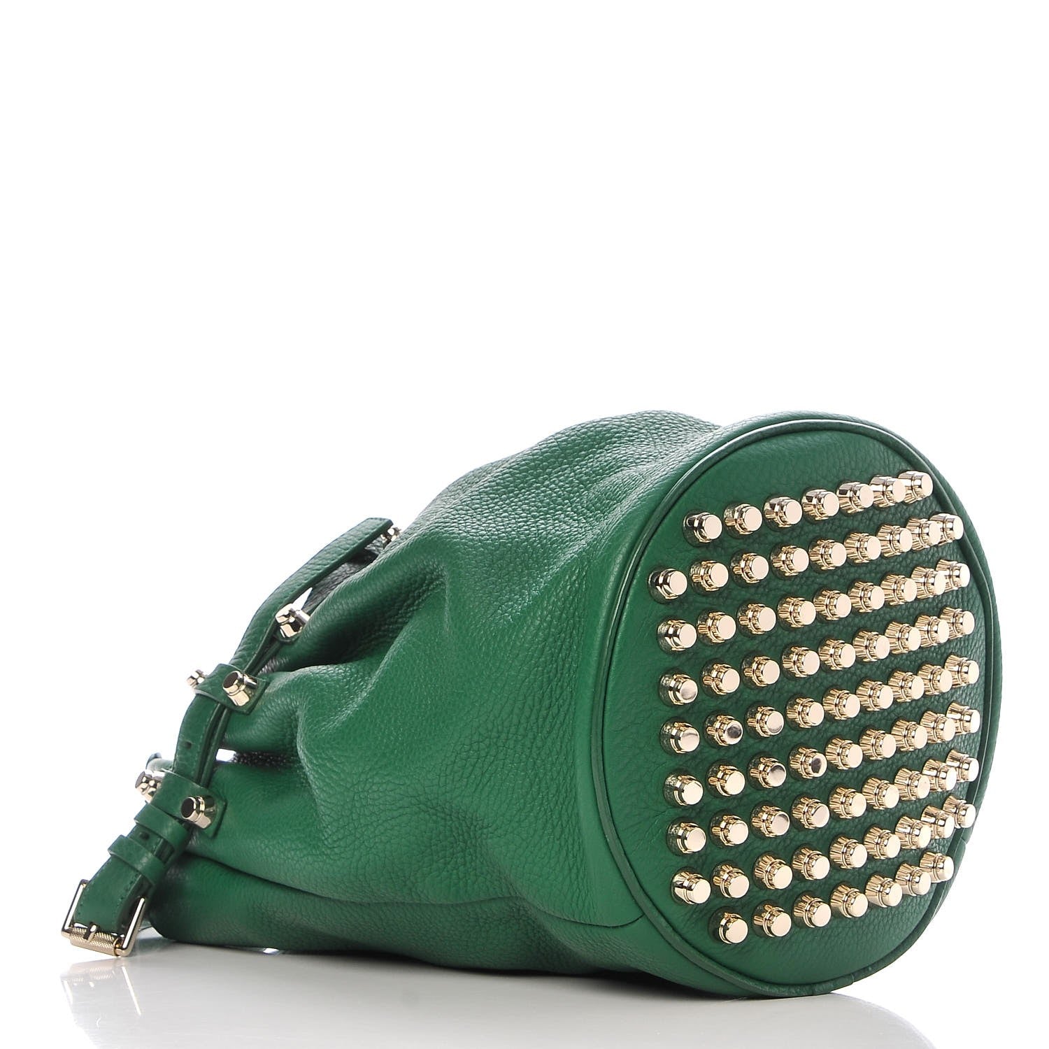 Alexander Wang Pebbled Lambskin Diego Bucket Bag Vine Pale Gold Hardware 4 of 8