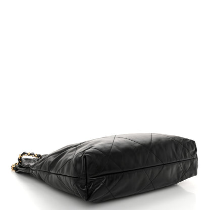 Chanel Calfskin Quilted Small Chanel 22 Black 4 of 9