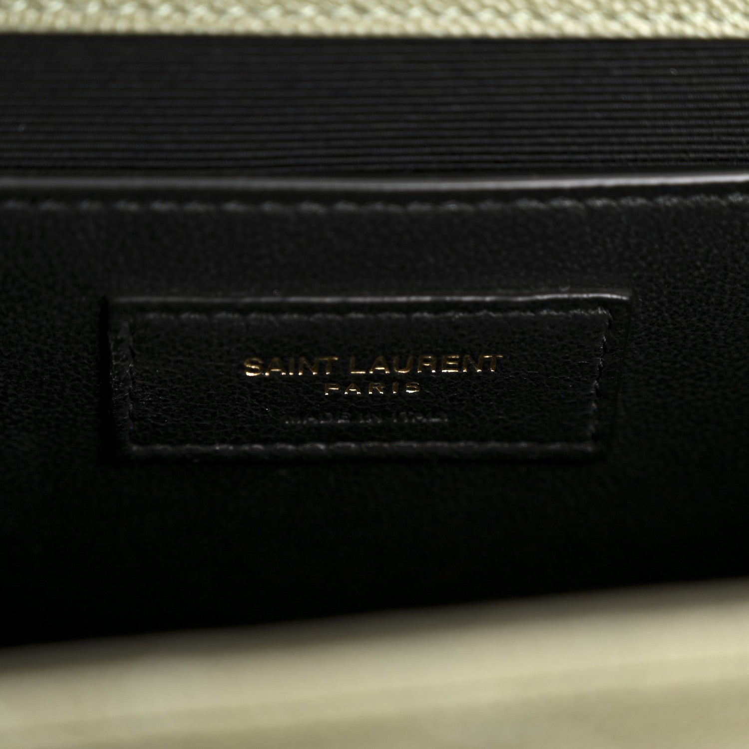 Saint Laurent Grain De Poudre Textured Mixed Matelasse Triquilt Medium Monogram Satchel Light Sage 6 of 13