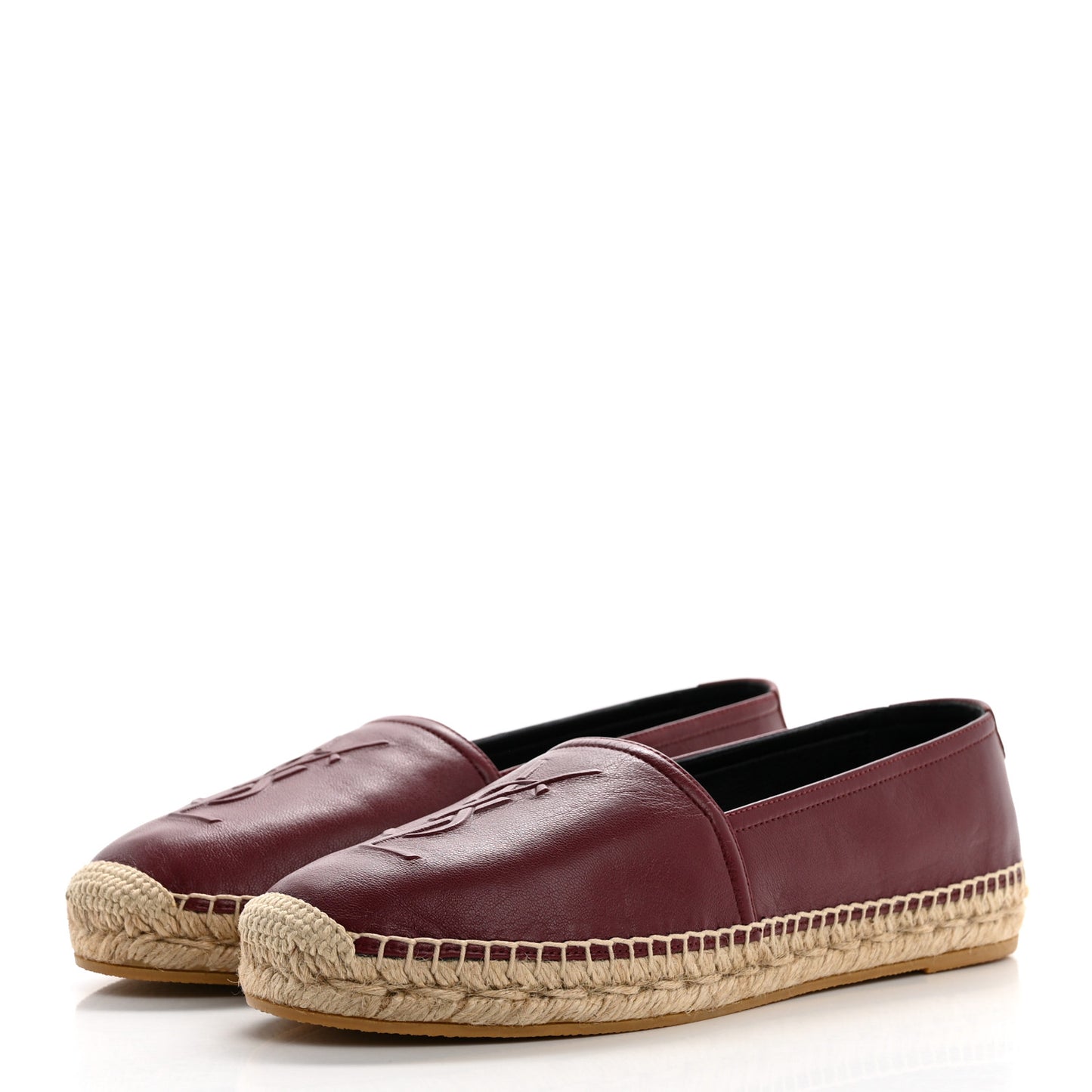 Calfskin Monogram Espadrilles 39 Light Burgundy