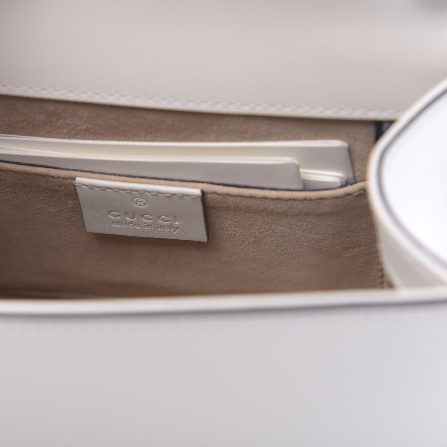 Calfskin Mini Sylvie Top Handle Bag White
