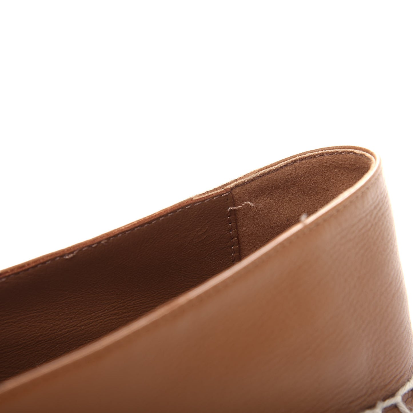 Lambskin CC Espadrilles 38 Light Brown