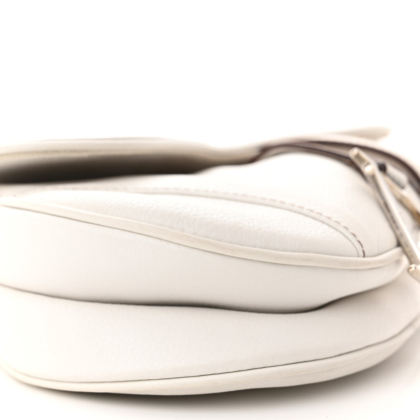Calfskin Saddle Bag White