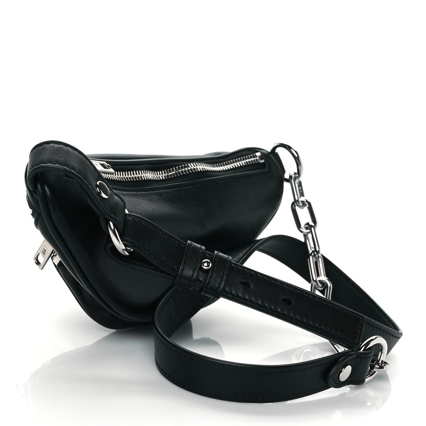 Lambskin Mini Attica Belt Bag Black