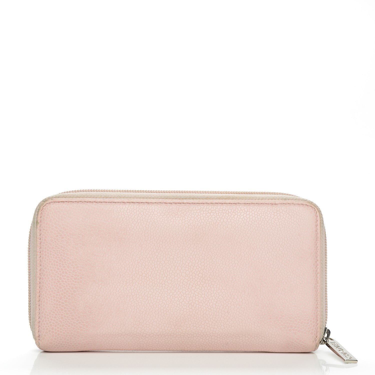 Chanel Caviar Large Timeless CC Zip Around Wallet Light Pink 12 of 13