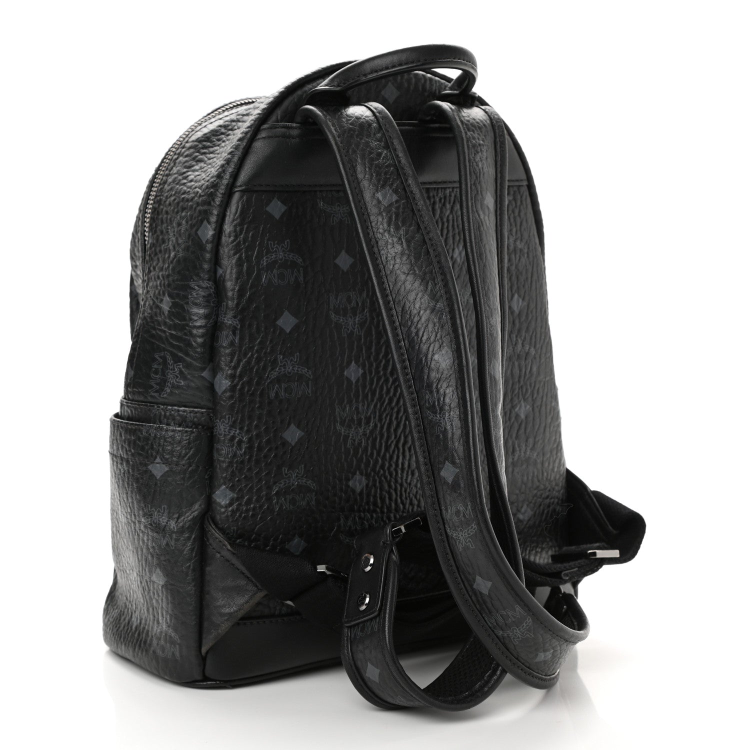 MCM Visetos Small Stark Backpack Black 3 of 9