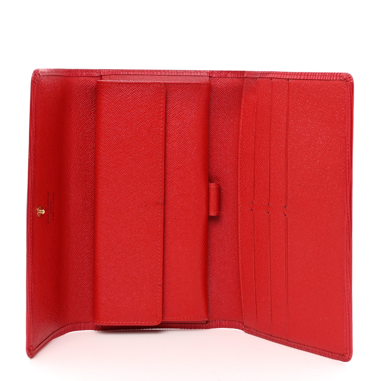 Epi Porte Tresor International Wallet Castillan Red