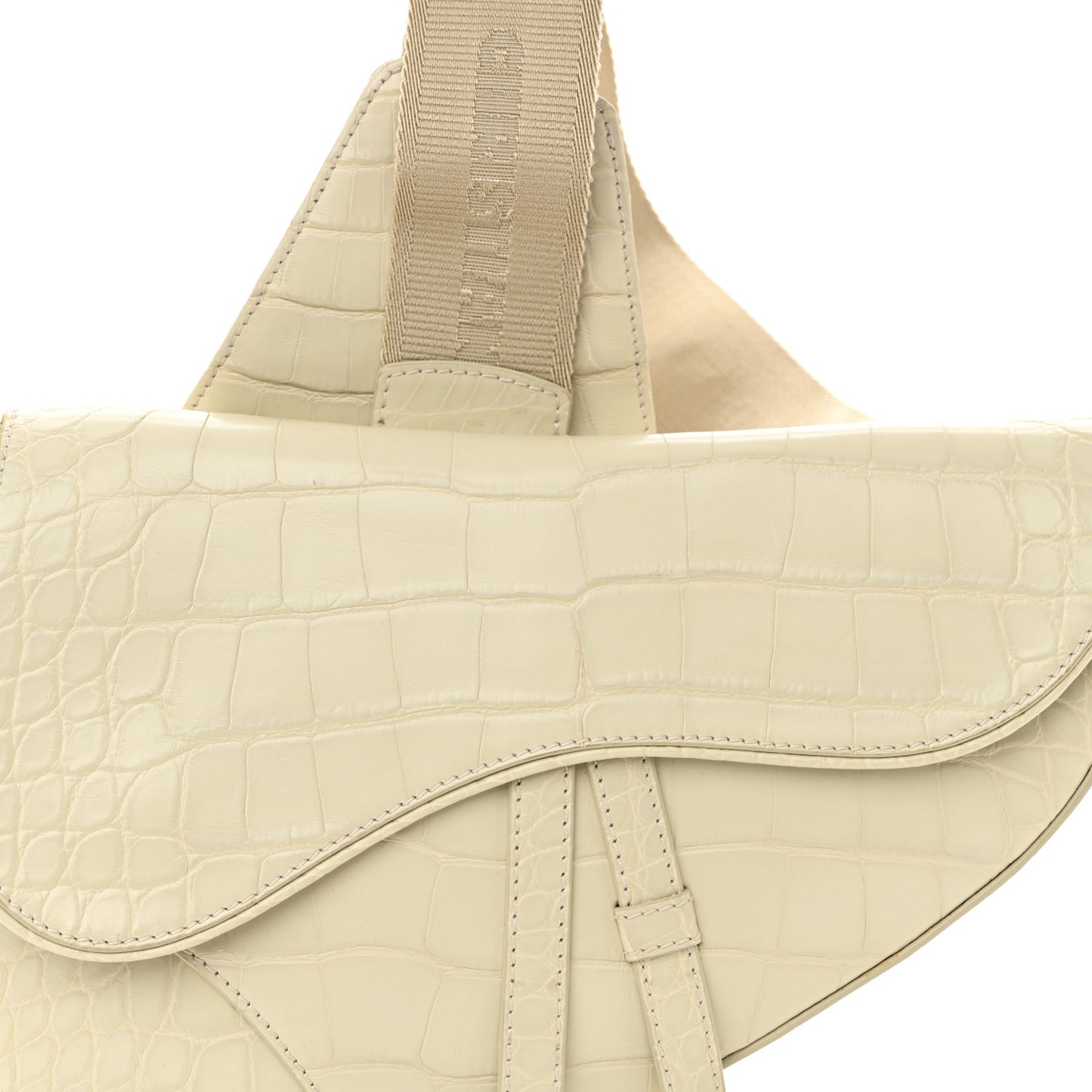 Crocodile Mens Saddle Bag
