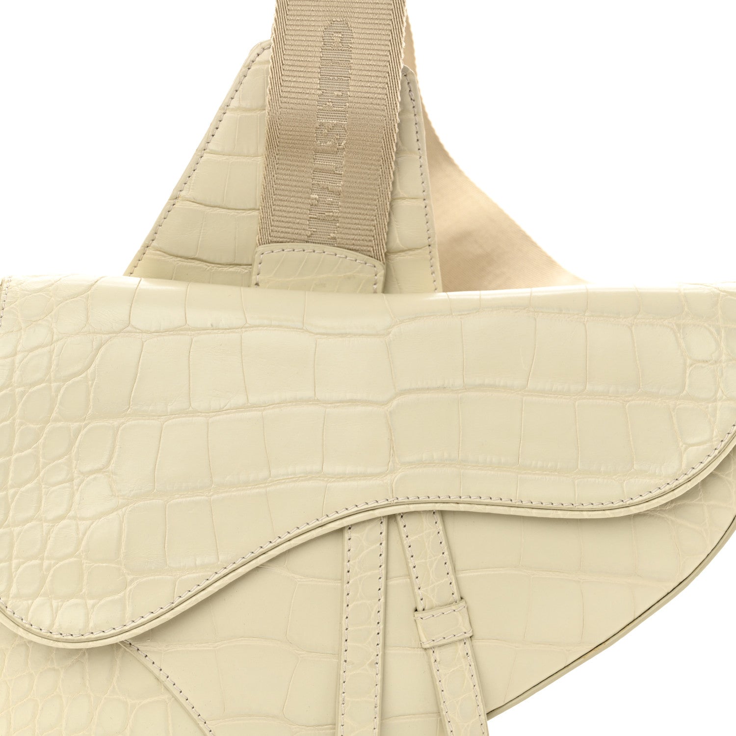 Christian Dior Crocodile Mens Saddle Bag 8 of 12