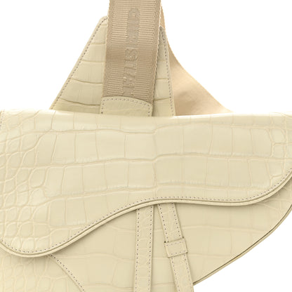 Christian Dior Crocodile Mens Saddle Bag 8 of 12