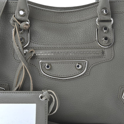 Balenciaga Chevre Silver Metallic Edge Hardware City Gris Taupe 11 of 11