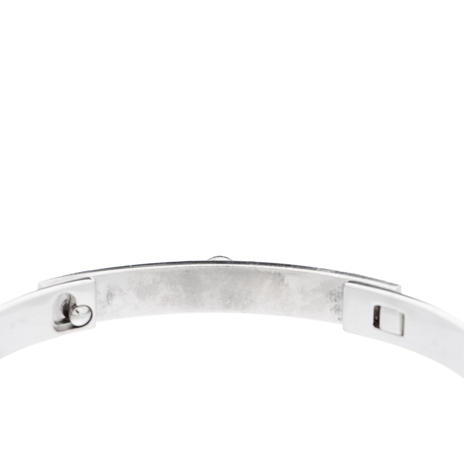 Hermes 18K White Gold Diamond PM Collier De Chien Bracelet SH 6 of 6