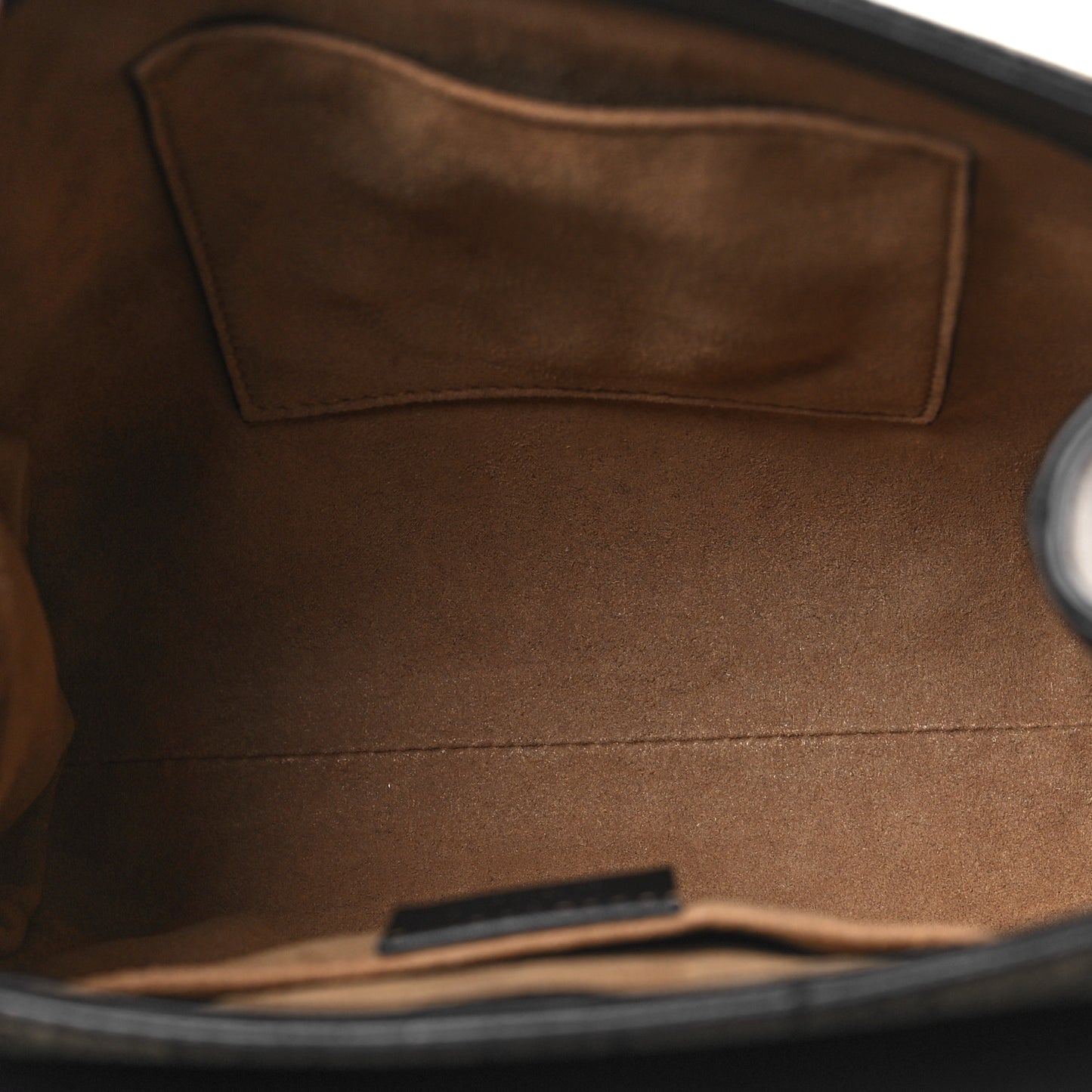 GG Supreme Monogram Calfskin Padlock Backpack Beige Cuir Black