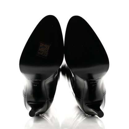 Saint Laurent Patent Calfskin Diane 100 Boots 37 Black 5 of 9