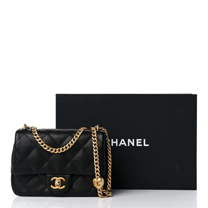 Chanel Caviar Quilted Mini Sweetheart Flap Black 10 of 10