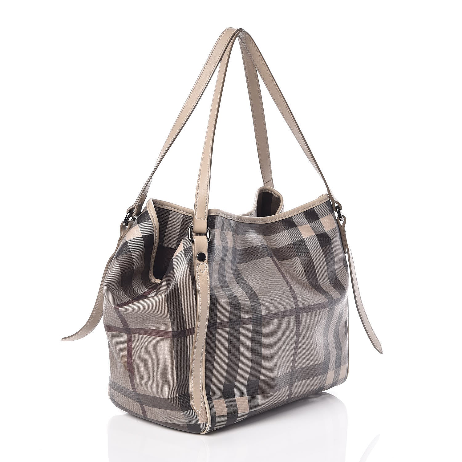 Burberry Smoked Check Small Canterbury Tote Trench 3 of 10