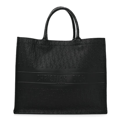 Christian Dior Oblique Calfskin Embossed Large Book Tote Black 1 of 13