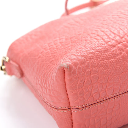 Burberry Signature Grain Calfskin Small Chichester Crossbody Clutch Bag Copper Pink 9 of 15