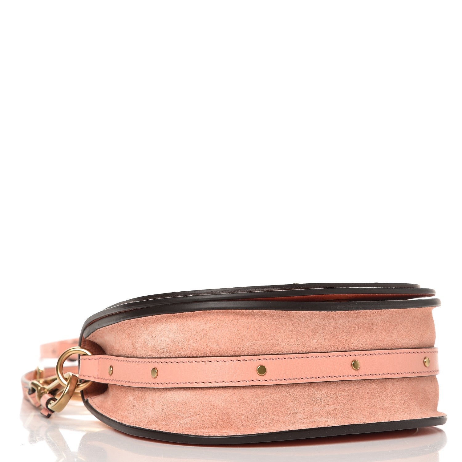 Chloe Calfskin Suede Small Nile Bracelet Bag Ideal Blush 4 of 6