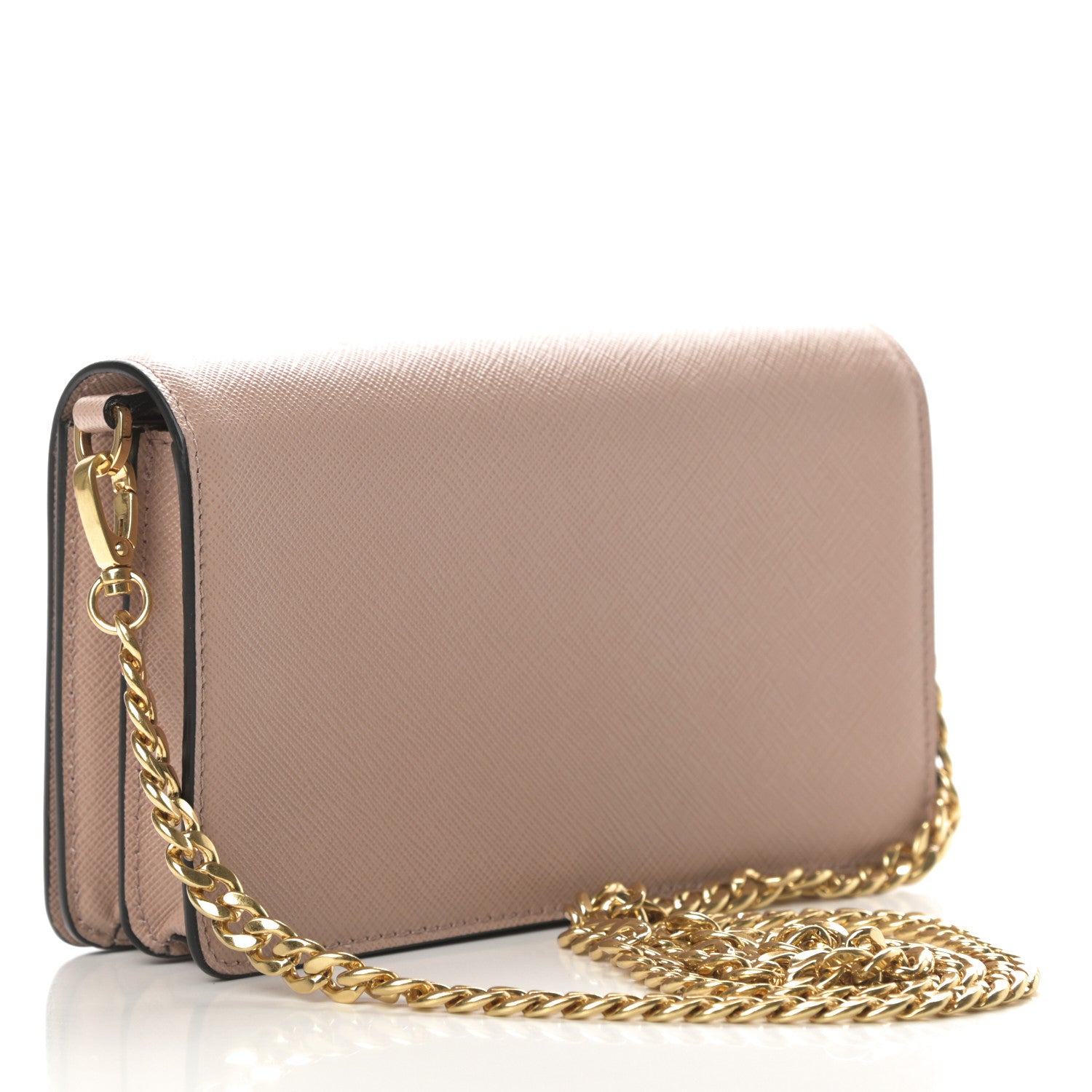 Prada Saffiano Lux Chain Wallet Cammeo 3 of 11