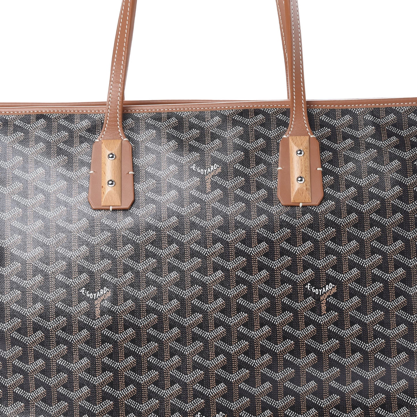 Goyardine Marquises Tote Black Gold