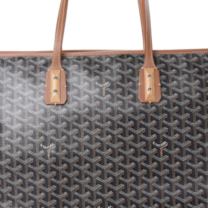 Goyard Goyardine Marquises Tote Black Gold 6 of 8
