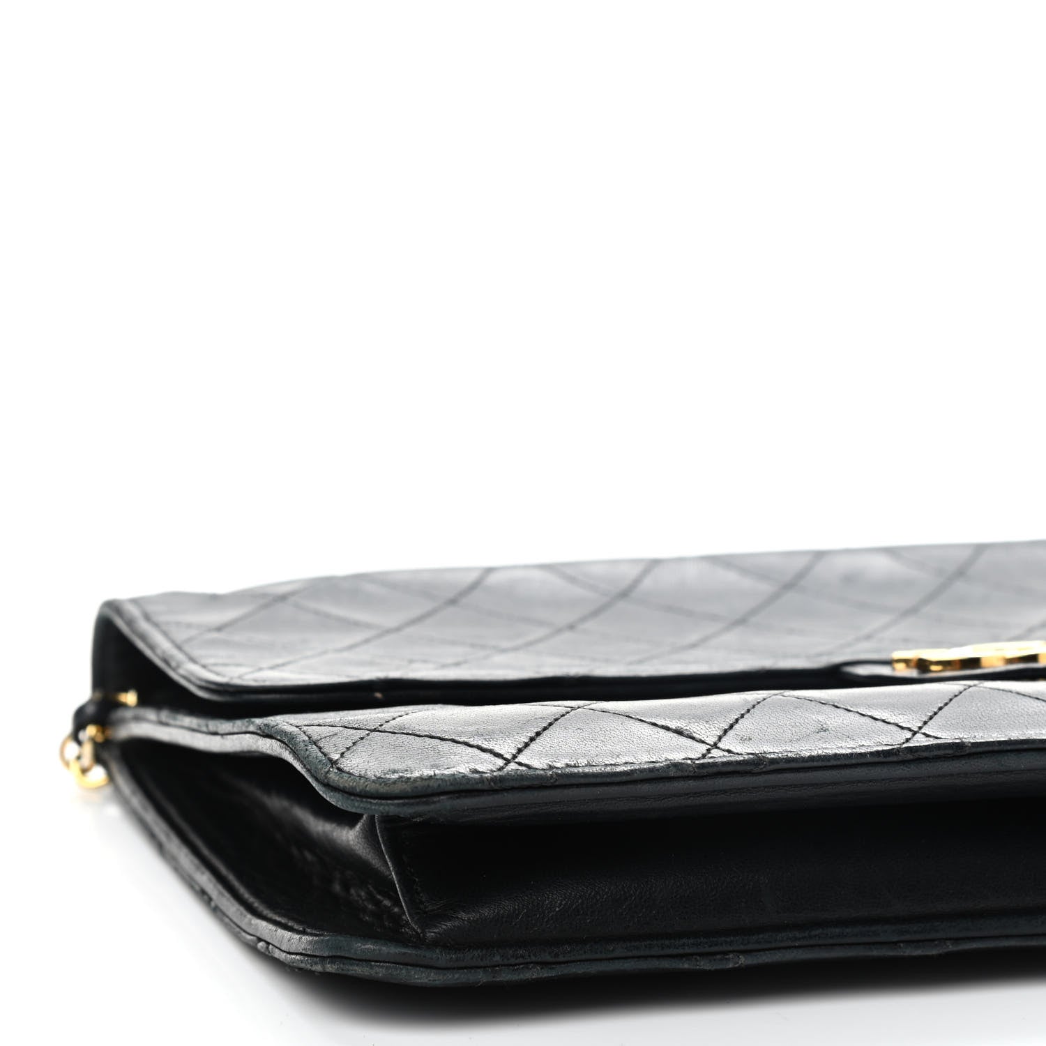 Chanel Lambskin Quilted Medium Single Flap Black 9 of 13