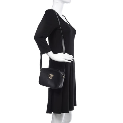 Versace Calfskin Palazzo Camera Bag Black 2 of 11