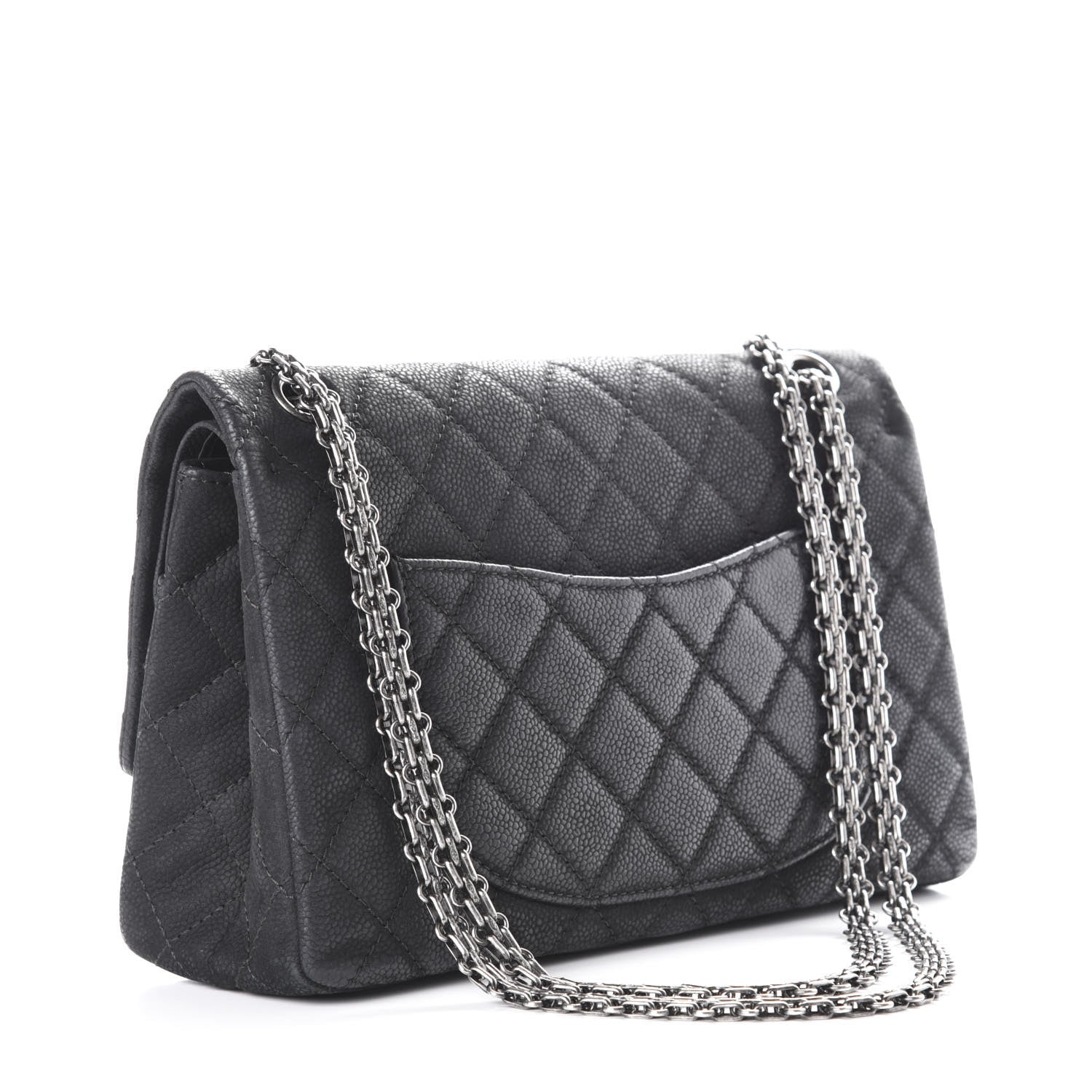 Chanel Iridescent Caviar Quilted 2.55 Reissue 226 Flap Black 3 of 13