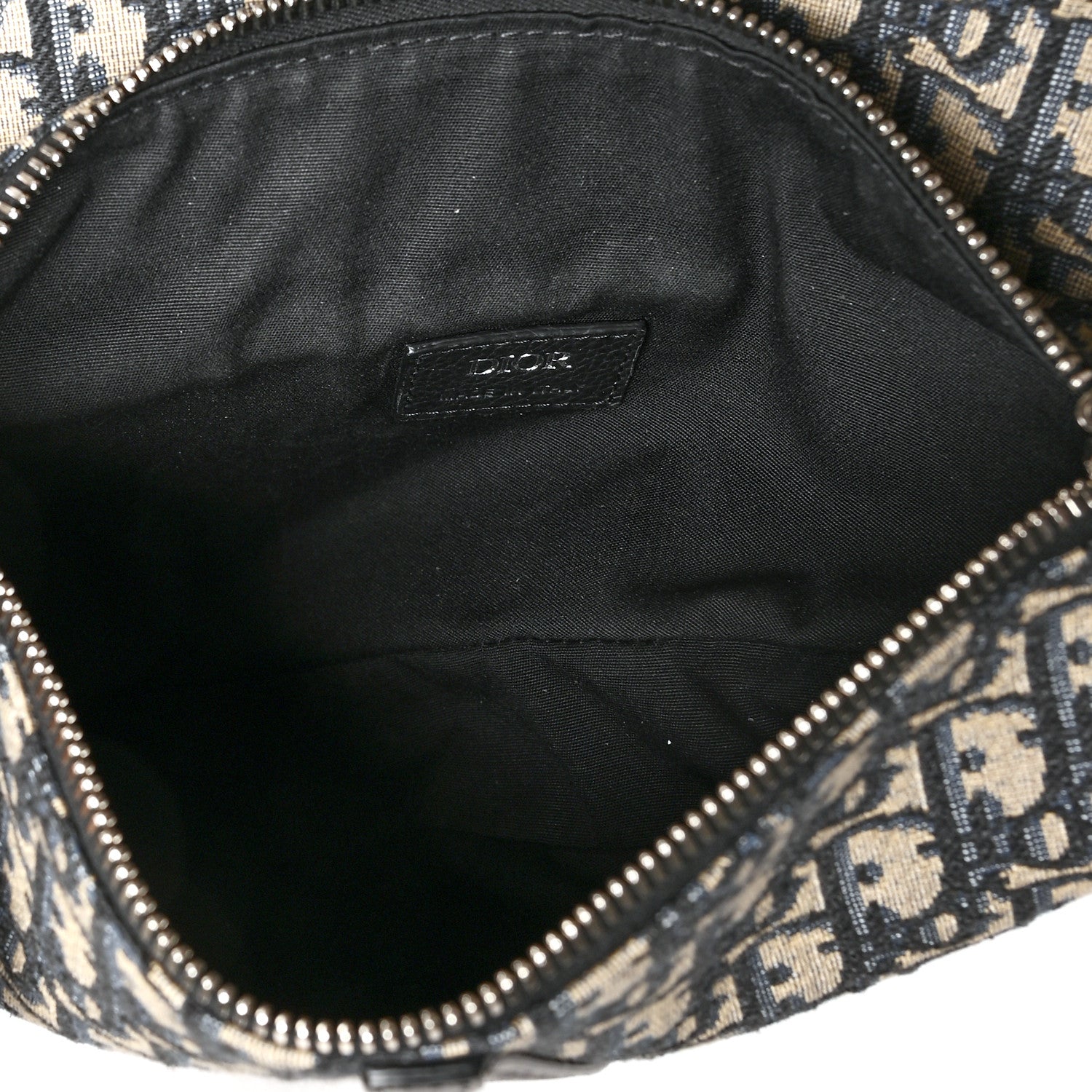 Christian Dior Oblique Mens Saddle Bag Blue 5 of 9