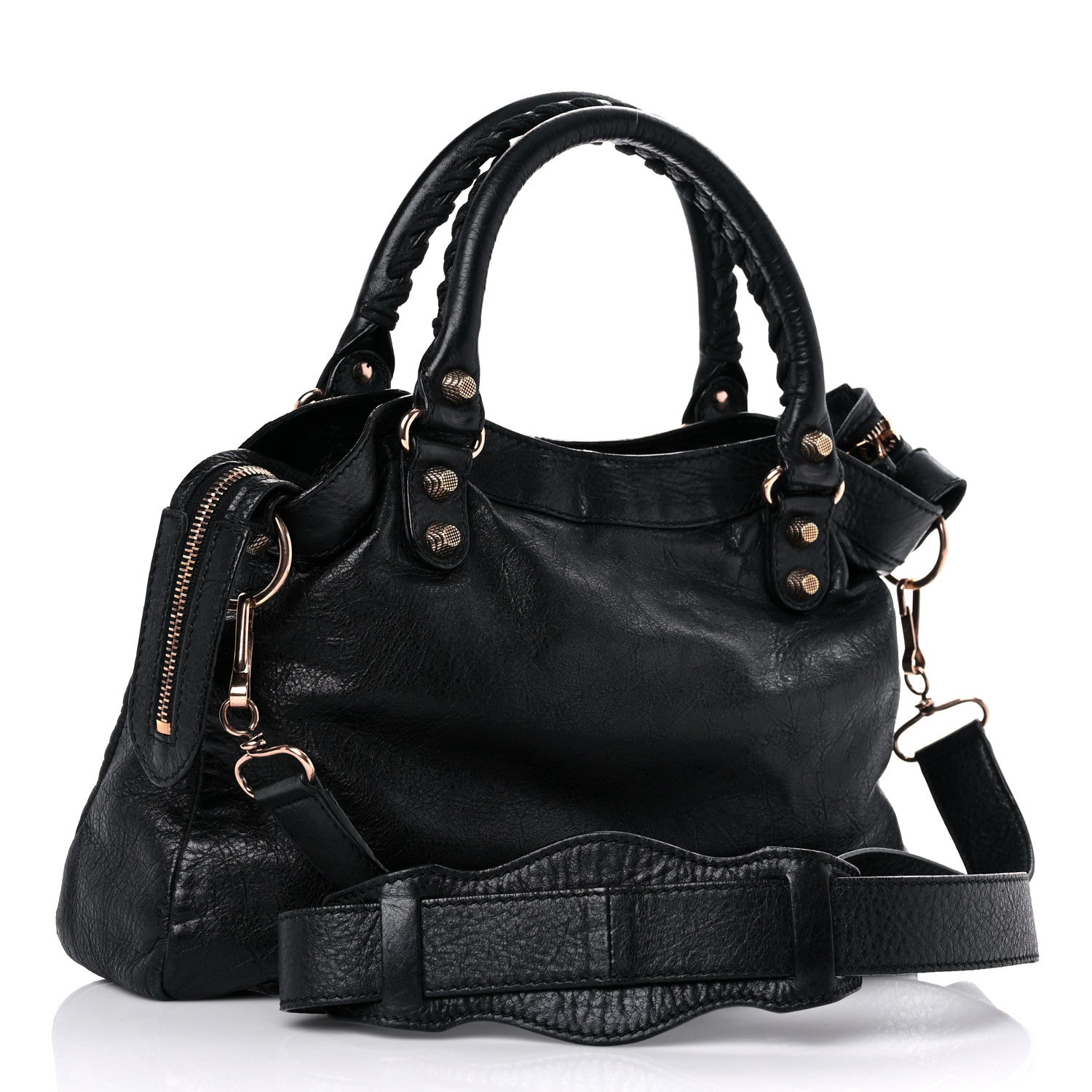 Balenciaga Agneau Giant 12 Rose Gold Hardware Town Black 2 of 17