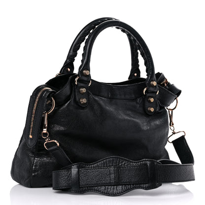 Balenciaga Agneau Giant 12 Rose Gold Hardware Town Black 2 of 17