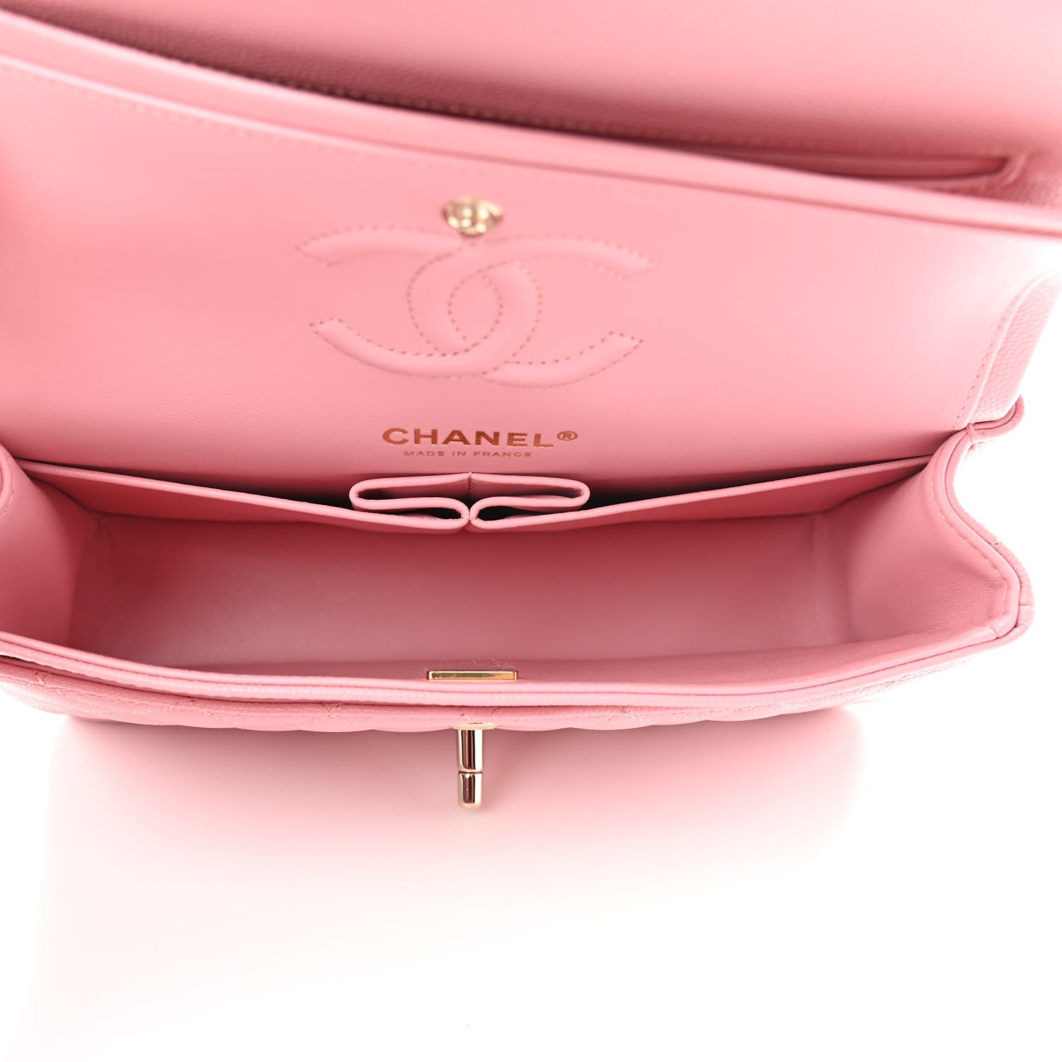 Chanel Caviar Quilted Small Double Flap Pink 5 of 9