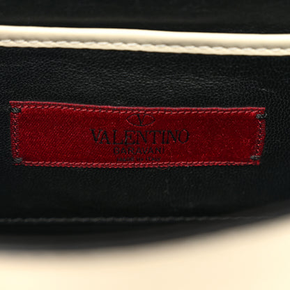 Valentino Garavani Vitello Mini Glam Lock Rockstud Flap Blue White Burgundy 6 of 9