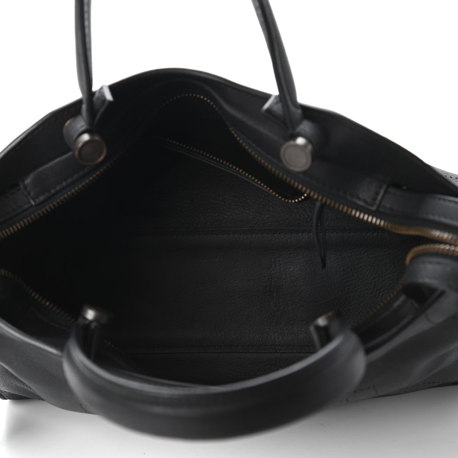 Balenciaga Veau Soyeux Perforated Blackout Hardware S City Black 5 of 10