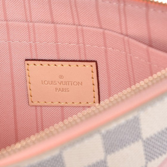 Louis Vuitton Damier Azur Tahitienne Neverfull MM GM Pochette 6 of 8