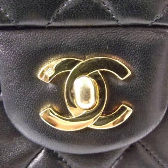 Chanel Lambskin Small Double Flap Black 12 of 13