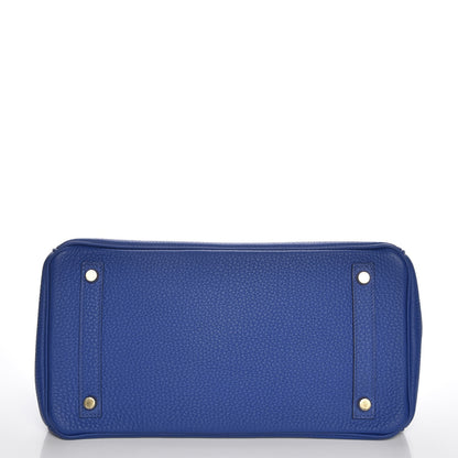 Hermes Togo Birkin 30 Bleu Electrique 6 of 34