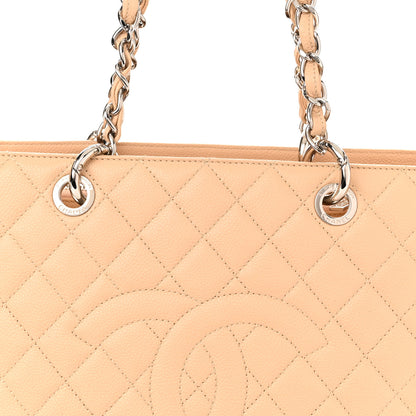 Chanel Caviar Quilted Grand Shopping Tote GST Beige Clair 8 of 12
