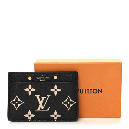 Louis Vuitton Empreinte Card Holder Black Beige 8 of 8