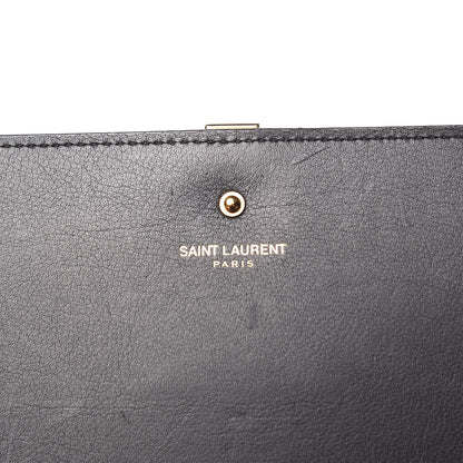 Saint Laurent Calfskin Classic Y Ligne Chain Wallet Black 6 of 14