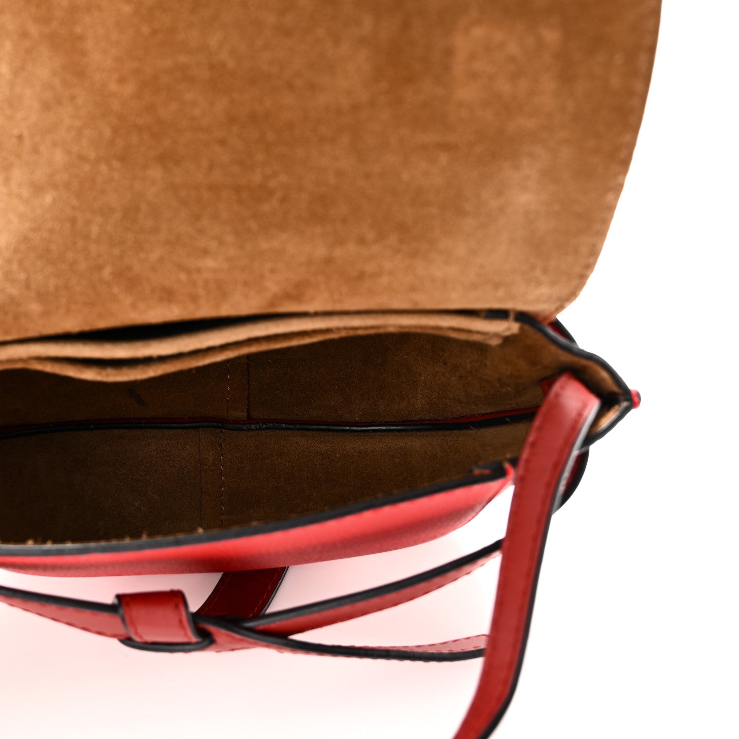 Loewe Grained Calfskin Mini Gate Crossbody Bag Scarlet Burnt Red 5 of 9