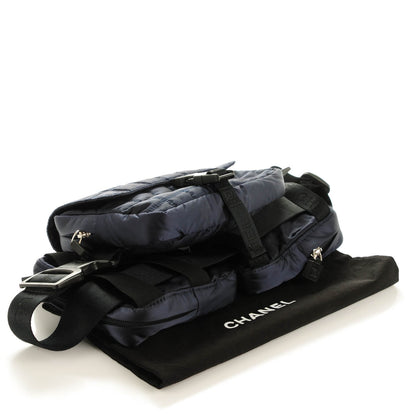 Chanel Nylon Quilted Sport Waist Bag Navy 4 of 6