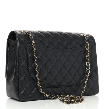 Chanel Caviar Quilted Maxi Double Flap Black 2 of 5