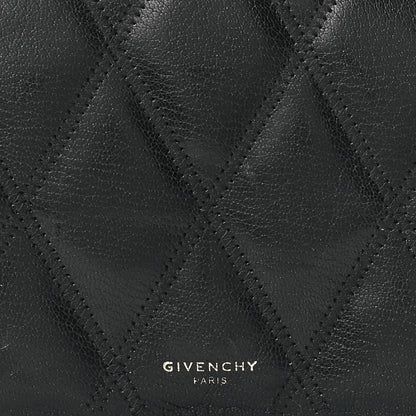 Givenchy Goatskin Quilted GV3 Strap Wallet Black 9 of 10