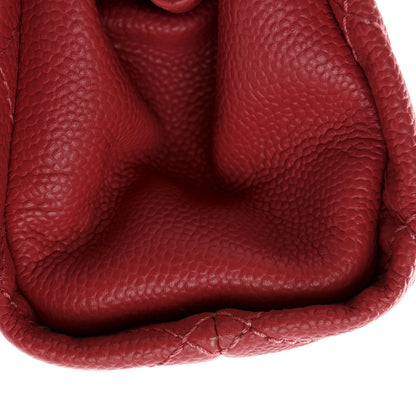 Chanel Caviar Quilted CC Large Clutch Coral 8 of 10